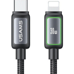 Usams U110 SJ816 USB-C to Lightning Cable 30W 1.2m Black SJ816USB01