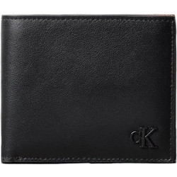CALVIN KLEIN ΑΝΤΡΙΚΟ ΠΟΡΤΟΦΟΛΙ BOLD SUEDE BILLFOLD WITH COIN LV04D1365G, ΜΑΥΡΟ, Άνδρας