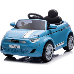 Chipolino Fiat 500 Ηλεκτροκίνητο Παιδικό Αυτοκίνητο Μονοθέσιο με Τηλεχειριστήριο 12V Μπλε