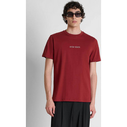 Antony Morato ανδρικό T-shirt με λογότυπο Regular Fit - KS02696FA100240 Μπορντό