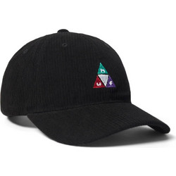 Huf Prism Triple Triangle Cord 6 Panel Curved Καπέλο Jockey Μαύρο HT00982