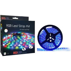 Redpoint ΚΙΤ 5m ΤΑΙΝΙΑ LED RGB/7.2W/IP20+ΤΡΟΦΟΔΟΤΙΚΟ+ΧΕΙΡΙΣΤΗΡΙΟ (κατασκευή Κίνα)