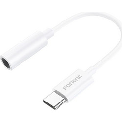 Αντάπτορας Foneng BM21 3.5mm Θηλυκό σε USB C Αρσενικό 0.1m Λευκό
