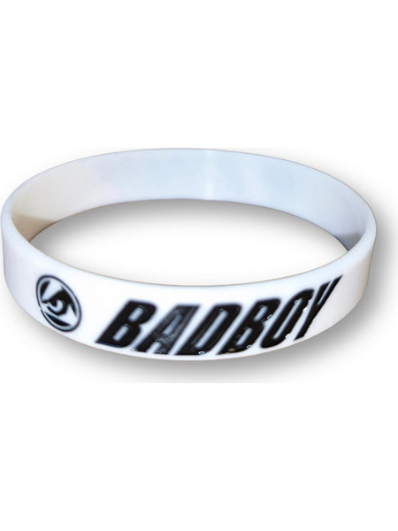BAD BOY BRACELET LOGO SILICON WRIST BAND BB-000086-WH Λευκό
