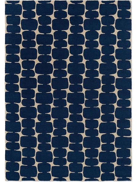 Χαλί Little Lohko 124208 Indigo Blue-Ecru Scion 120X180cm