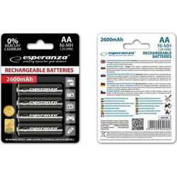 Esperanza Rechargeable AA 2600mAh 4τμχ
