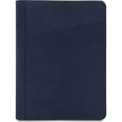 Augusto Leather document case with ring binder - Μπλε σκούρο