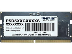 Patriot Signature 16GB (1X16GB) DDR5 5600MHz SoDimm PSD516G560081S