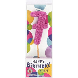 TREND HAUS Κερί Γενεθλίων Trend 957658 Glitter Mini No 7 8,8cm