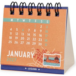 ΗΜΕΡΟΛΟΓΙΟ ΕΠΙΤΡΑΠΕΖΙΟ LEGAMI MICRO 5,8x5,3cm 2027 AROUND THE WORLD - TRAVEL