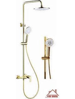 Στήλη Ντουζ με Μπαταρία Χρυσή Kleopatra ForHome 4429922 - For Home-GBW-013821