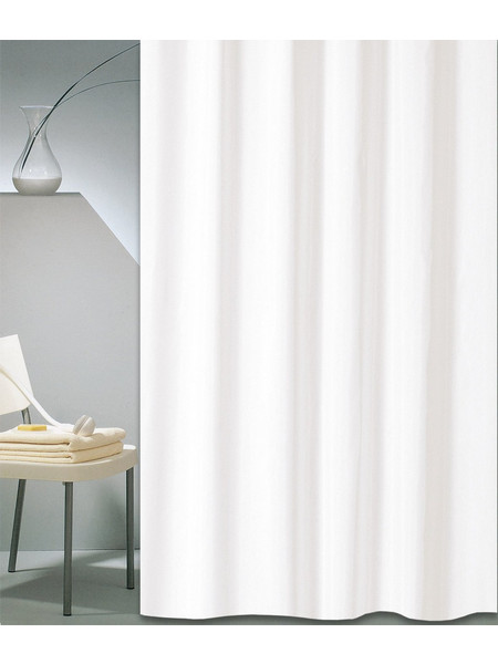 Κουρτίνα Μπάνιου (180x240) Με Κρίκους San Lorentzo Solid White