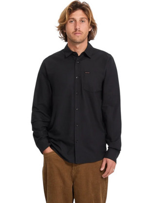 Volcom Veeco Oxford Ανδρικό Πουκάμισο Μακρυμάνικο Μαύρο A0532607-BLK