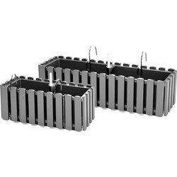 PROSPERPLAST DDEF600W-405U - Γλάστρα Boardee Fence W Γκρι 58x18x16,2cm