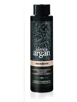 Macrovita Olive & Argan Φυτικό Σαμπουάν για Επανόρθωση 200ml
