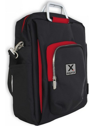 Approx AP-N15BR Τσάντα Laptop Ώμου 15.6" Black / Red