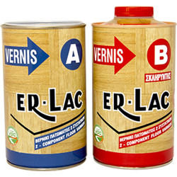ER-LAC Vernis (A+B) Βερνίκι Επιφάνειας Ξύλου Gloss 2lt