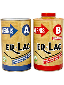 ER-LAC Vernis (A+B) Βερνίκι Επιφάνειας Ξύλου Gloss 2lt