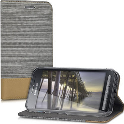 Θήκη-Πορτοφόλι για Samsung Galaxy Xcover 3 γκρί by KW (200-101-681)