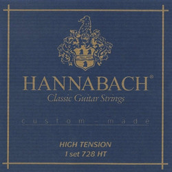 Hannabach 728 HT Σετ 6 Χορδές Κλασικής Κιθάρας Hard Tension
