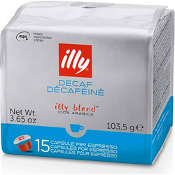 Illy Κάψουλες Decafeine Decaffeinato Roast Συμβατές με Μηχανή Mitaca MPS 15τμχ