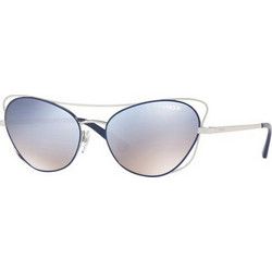 Vogue VO 4070S 50597B Γυναικεία Γυαλιά Ηλίου Πεταλούδα Μεταλλικά Ασημί με Aσημί Φακό