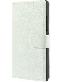 Nokia Lumia 730/735 Δερμάτινη Θήκη Πορτοφόλι Λευκό (OEM)