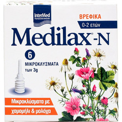 InterMed Medilax-N Βρεφικά Μικροκλύσματα 6τμχ