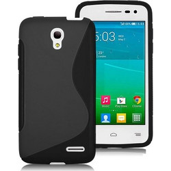 Θήκη TPU GEL S-Line για Alcatel Pop S3 Μαύρο (ΟΕΜ)