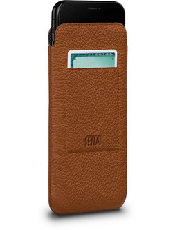 Θήκη Sena Δερμάτινη ΠΟΥΓΚΙ Πορτοφόλι για Apple iPhone XS MAX Ultraslim Sleeve TAN - KAΦΕ - SFD39606NPUS-50R