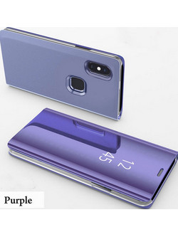 Θήκη Clear View για Huawei HONOR 8X Μωβ (ΟΕΜ)