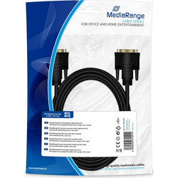 Καλώδιο MediaRange DVI monitor connection, digital dual link, DVI plug (24+1)/DVI plug (24+1) 2.0m, black (MRCS129)