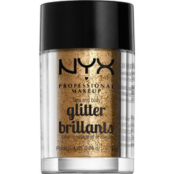 Nyx Face & Body Glitter Bronze Σκιά Ματιών 2.5gr