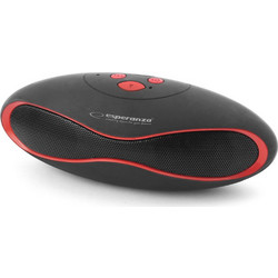 Esperanza Trival EP117 Ηχείο Bluetooth 3W με Ραδιόφωνο Μαύρο Κόκκινο
