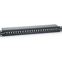 Equip Patch Panel STP 19-inch 24xRJ45 Cat.6 Black (326424)