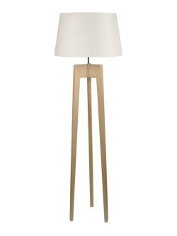 Gallis Wood Lari 1203372431 - Φωτιστικό Δαπέδου Τρίποδο καπελο φ 40 - 40χ30 cm