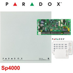 Paradox SP4000 SET Ενσύρματο Σύστημα Συναγερμού με 1 Ανιχνευτή Κίνησης, 10 Αισθητήρες Πόρτας, 2 Σειρήνες, Κέντρο, Πληκτρολόγιο
