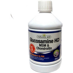Natures Aid Glucosamine MSM & Chondroitin Liquid 500ml