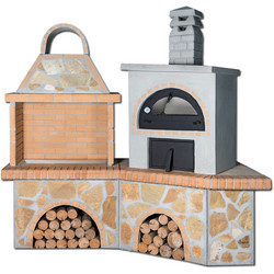 Sxistolithos Set 0304 Χτιστή Ψησταριά με Φούρνο 235cm