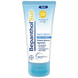 Bepanthol Sun Αντηλιακή Κρέμα Προσώπου SPF50+ 50ml