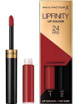 Max Factor Lipfinity 115 Confident Set Long Lasting Liquid Κραγιόν 3.4gr