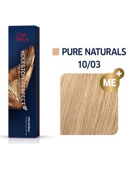 Wella Koleston Perfect Me+ Pure Naturals 10/03 Κατάξανθο Φυσικό Χρυσό Μόνιμη Βαφή Μαλλιών 60ml