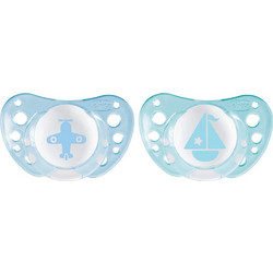 Chicco Physio Air Ανατομικές Ορθοδοντικές Πιπίλες Σιλικόνης 0-6m Μπλε 2τμχ