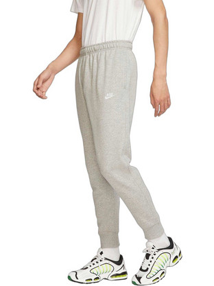 Nike Ανδρικό Παντελόνι Φόρμας Fleece με Λάστιχο Γκρι BV2679-063