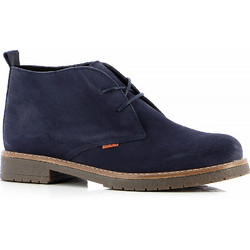 Ragazza Γυναικεία Μποτάκια Chukka Suede Navy Μπλε με Χοντρό Χαμηλό Τακούνι 0120