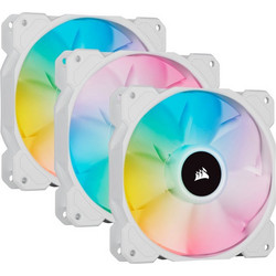 Corsair iCUE SP120 Elite Performance Case Fan 120mm RGB με Σύνδεση 4-Pin PWM 3τμχ White