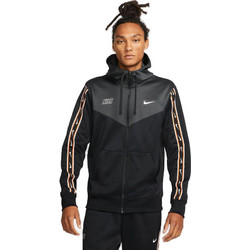 Nike Ανδρική Ζακέτα Φούτερ με Κουκούλα και Φερμουάρ Μαύρη Ανθρακί DX2025-010