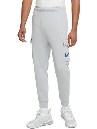 Nike Sportswear Ανδρικό Παντελόνι Φόρμας με Λάστιχο Λευκό DD9696-077