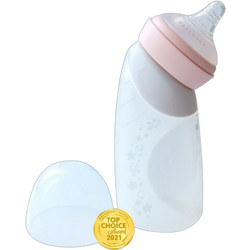 Marcus & Marcus X-Soft 2 in 1 Peach Μπιμπερό με Θηλή Σιλικόνης 3m+ 240ml