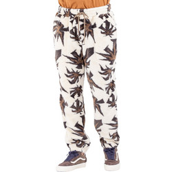 Huf Ανδρικό Παντελόνι Φόρμας Fleece με Λάστιχο Λευκό PT00258-NATUR